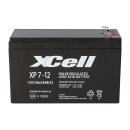 XCell Bleiakku XP7-12 - F2 12V 7 Ah Pb 6,3mm Anschluss