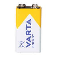 VARTA Energy 9V Block Batterie 6LR61 - passend für Rauc