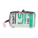Saft Lithium 3,6V Batterie LS 14250 + JST-SHR-2P Pufferbatterie 10 Jahresbatterie