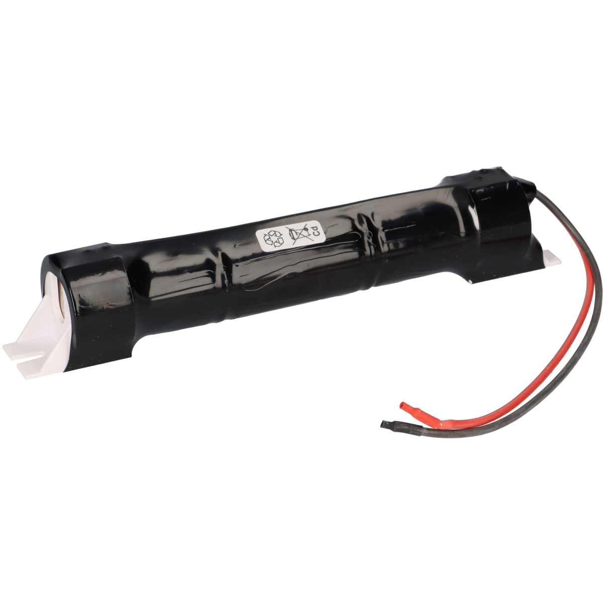 Akkupack Notlicht Notbeleuchtung Tridonic 3,6V 4500mAh - L1x3 Hochtemperatur/ Sil.Kabel 20cm inkl. Endkappen+ Kabel1,5qmm