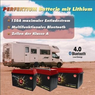 LIONTRON LiFePO4 Wohnmobil 12,8V 150Ah bis -30°C BMS Bluetooth