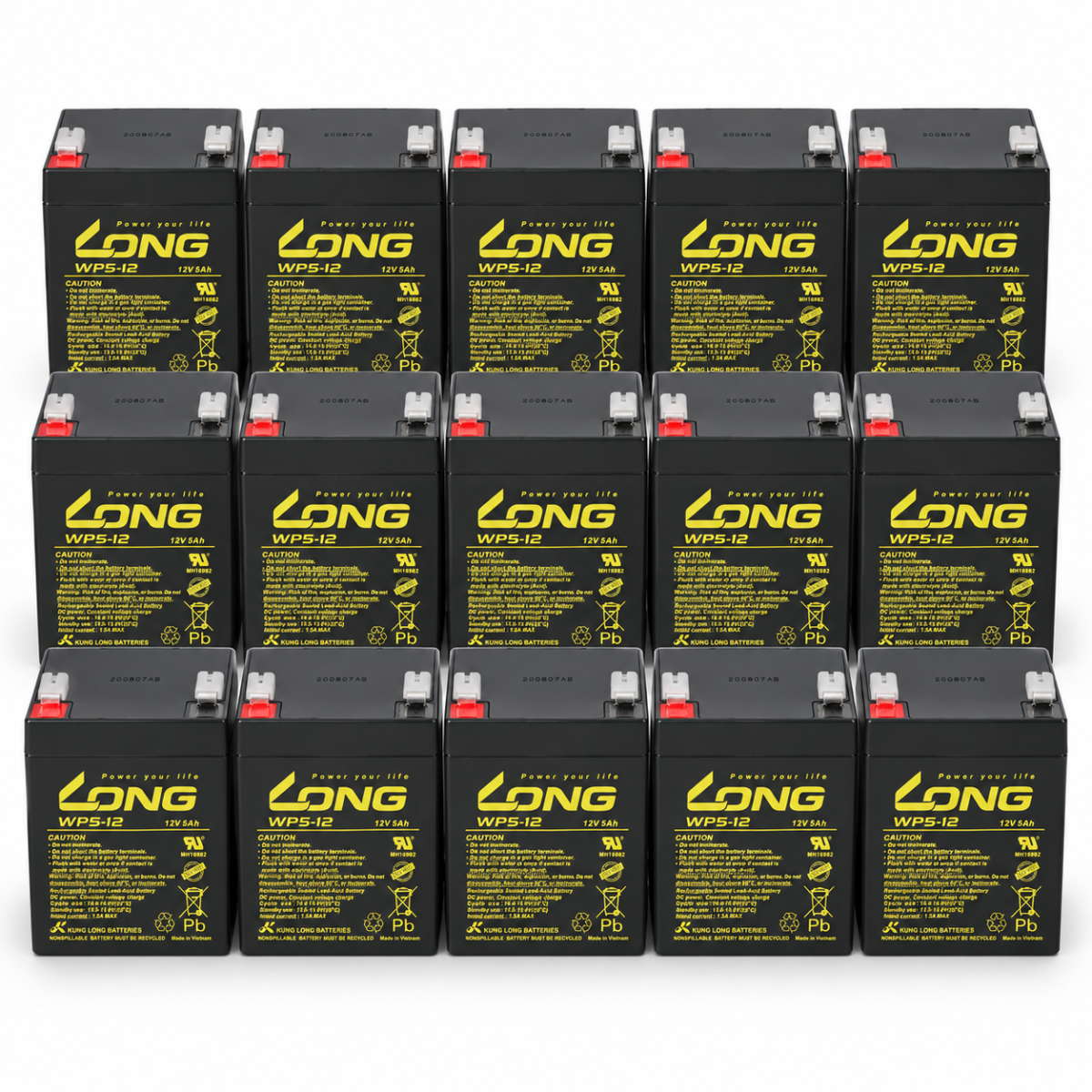 Ersatzakku für AEG Protect D 6000 – 15x 12V 5Ah AGM