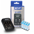 Ladegerät BC-X500 für NiMH Akkus + 8x AA (Mignon)