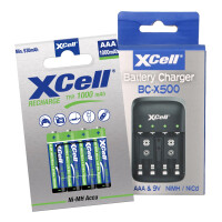 Ladegerät BC-X500 + 4x AAA XCell Re gallery