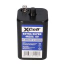 4x XCell 4R25 6V-Block Batterie SET - 6 Volt 9500 mAH