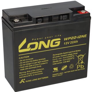 Kung Long Akku 12V 22A Bleibatterie WP22-12NE Zyklenfest