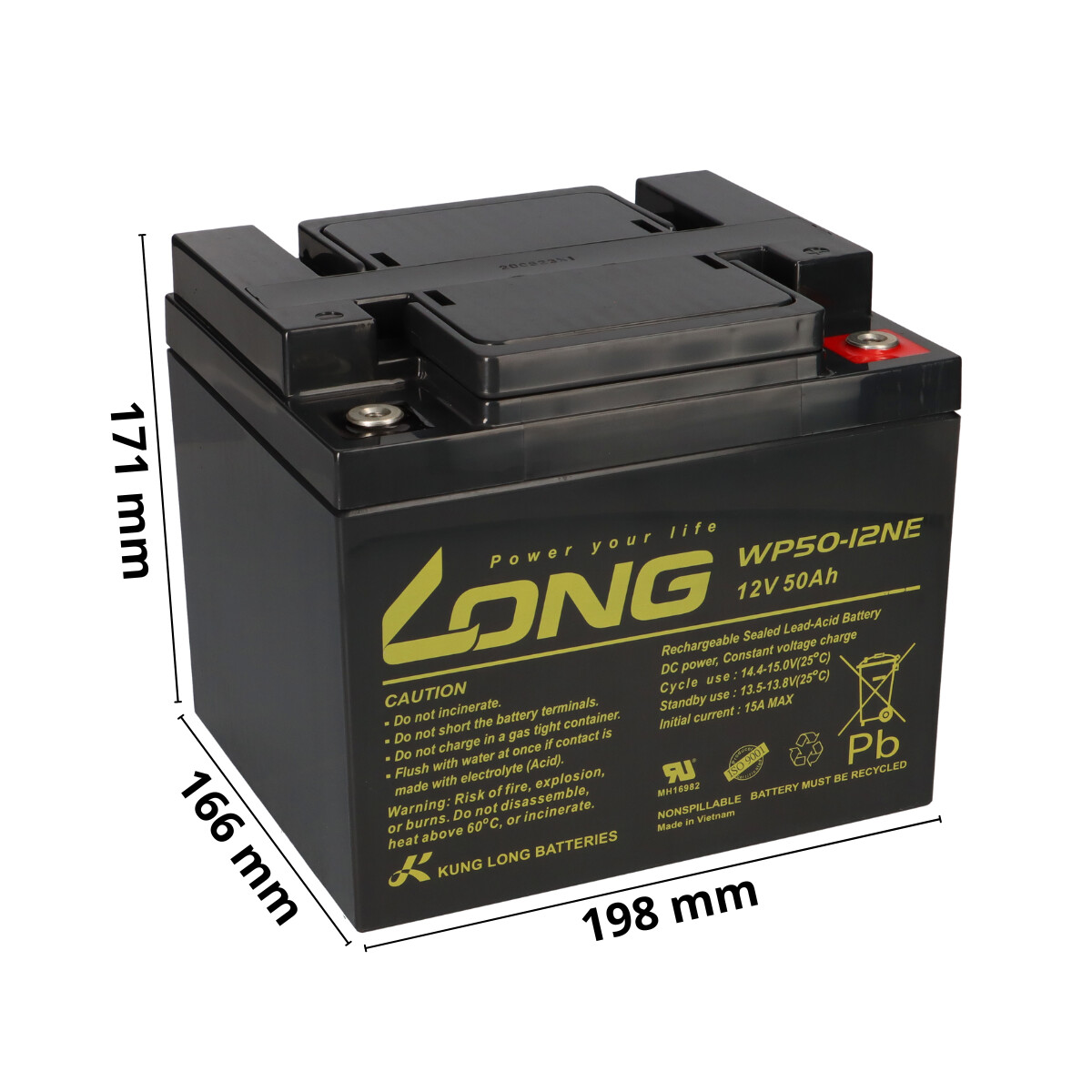 Аккумулятор long wp50 12ne