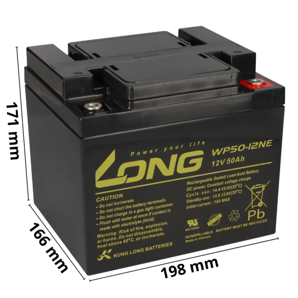 Kung Long Akku 12V 50Ah Pb Batte gallery 5_2nd