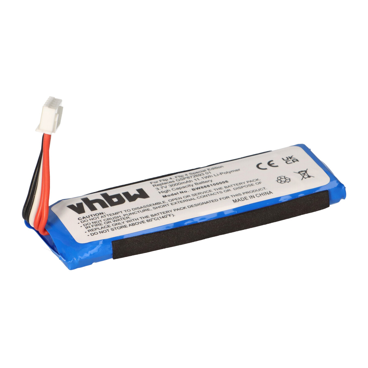 Lautsprecher-Akku 3Ah passend für JBL Flip 4 u. a.