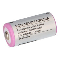 Akku 16340 / CR123A 3.6V Li-ion 800mAh gallery
