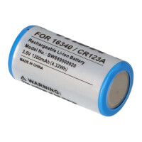 16340 Li-Ion Akku 3,6 V 700 mAh – CR123A-Format 6