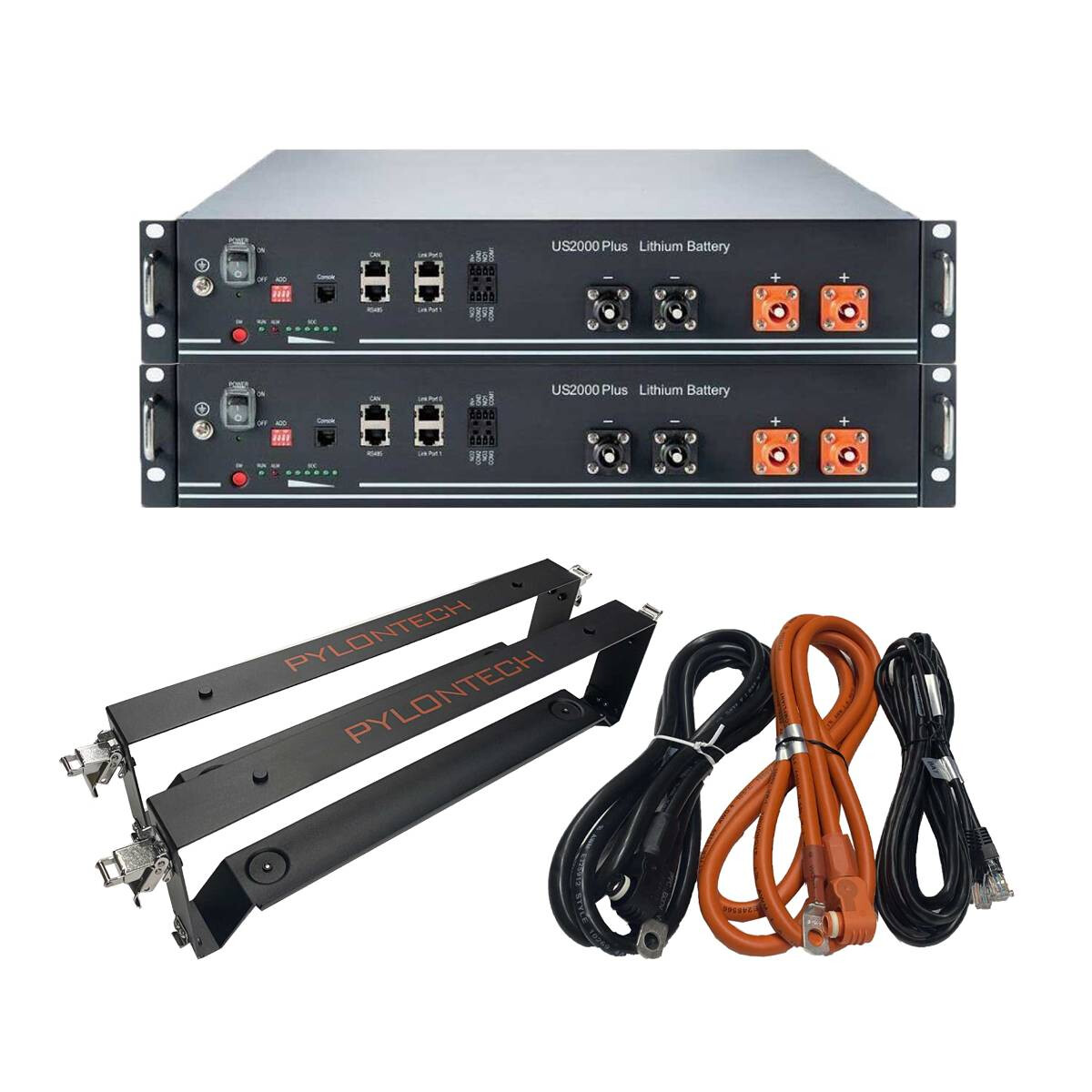 Pylontech 4,8 kWh Solarspeicher Lithium LiFePO4 inkl. Kabel, Halterung & BMS mit 0% MwSt nach §12 Abs. 3 UstG