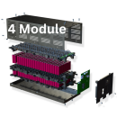 4x BMZ Helios Power-Batteriemodul 51,4V 48,7Ah 2,5 kWh