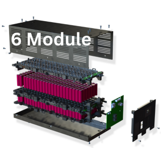 6x BMZ Helios Power-Batteriemodul 51,4V 48,7Ah 2,5 kWh