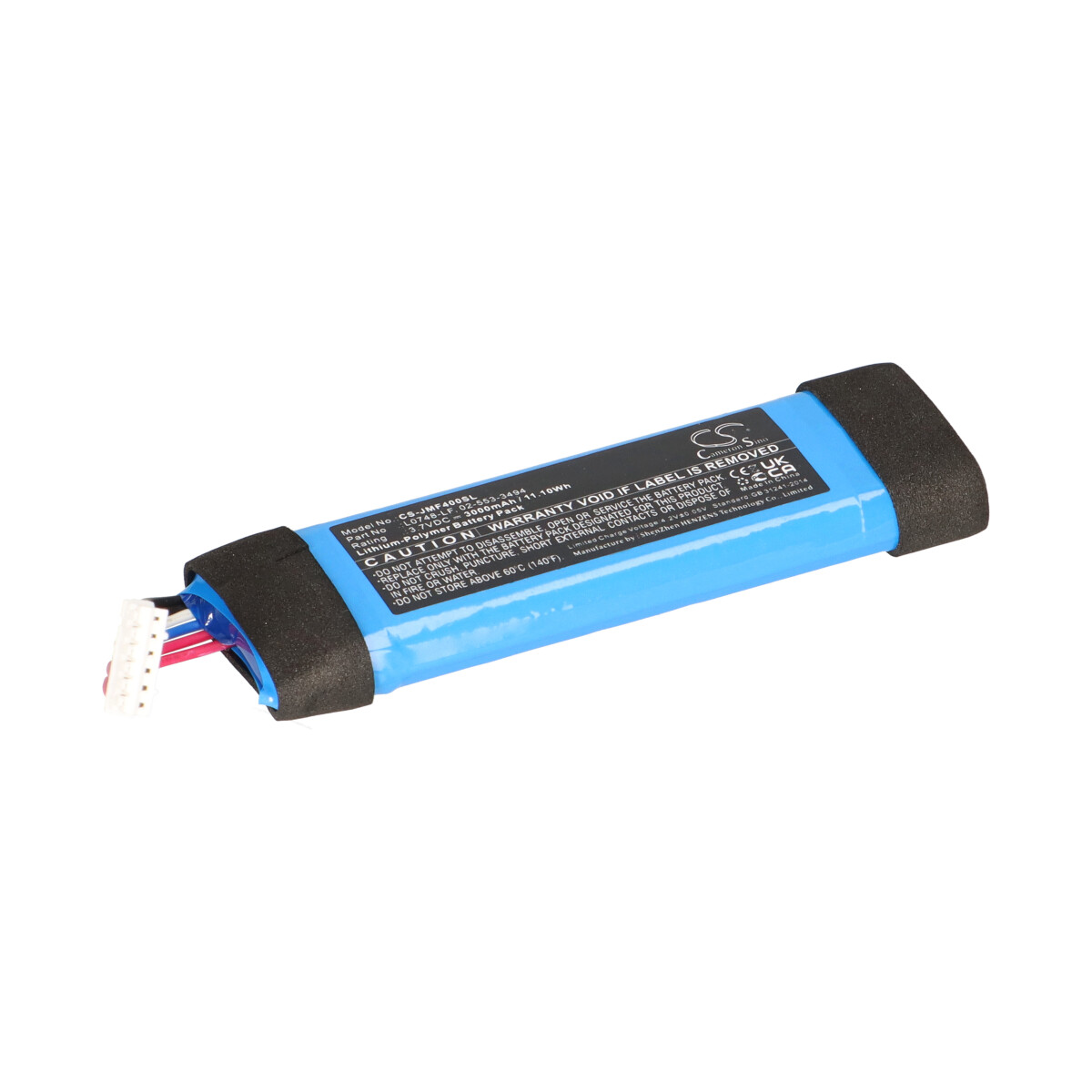 Lautsprecher-Akku 3,7V 3Ah passend für JBL Flip Essential