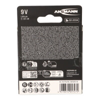 ANSMANN Extreme Lithium 1604LC 9V Block Batterie - passend f