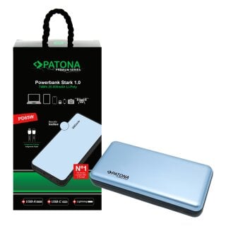 PATONA Powerbank Stark 1.0 PD65W 20000mAh USB-C Lightning