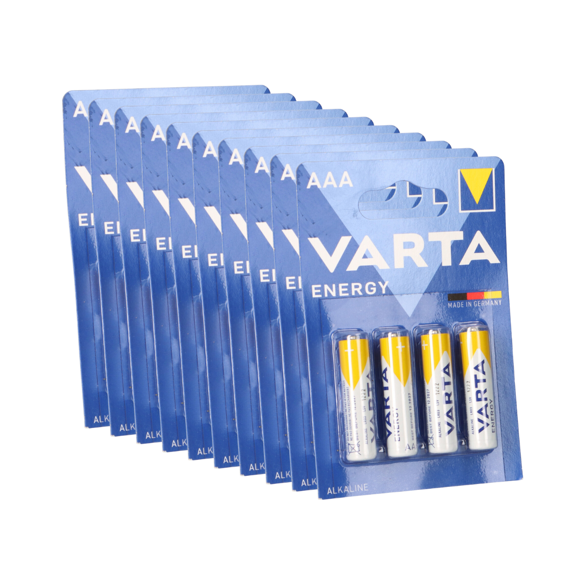 40x Varta Energy AlMn AAA 1,5V Micro Batterie im 4er Blister