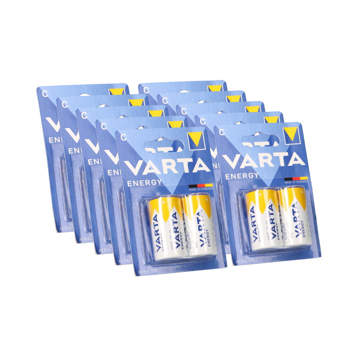 20x Varta Energy C Baby Batterie 1,5V AlMn im 2er Blister
