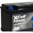 XCell LiFePO4 Akku 12V / 100Ah Untersitz inkl. Bluetooth