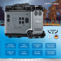 PATONA Platinum Powerstation Autarc 5000 LiFePO4 5120Wh &nda