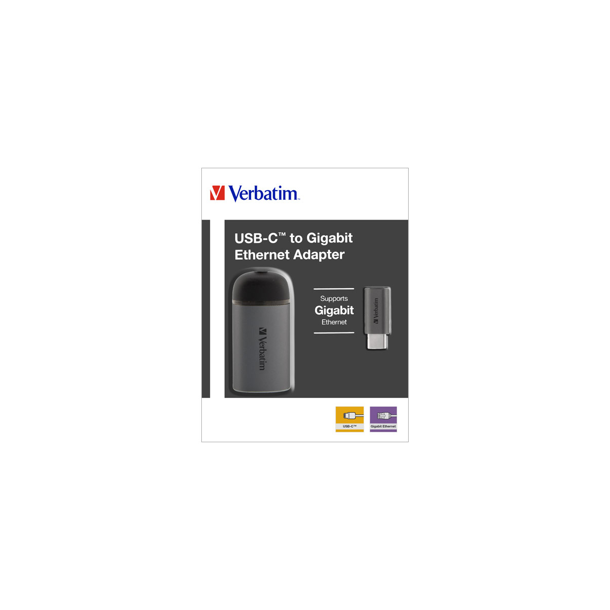 Adapter, USB 3.1-C/RJ45 Gigabit, silber