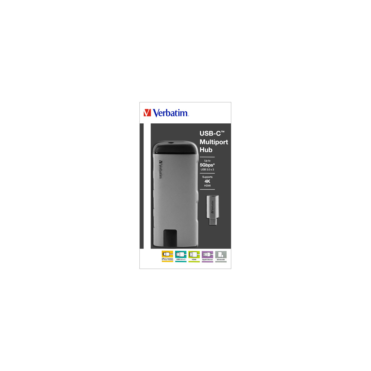 Hub, USB 3.1-C, Multiport 3x USB 3.0, HDMI 4K, RJ45
