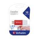 USB 2.0 Stick 16GB, DataBar, rot