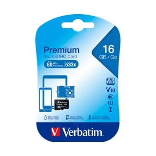 microSDHC Card 16GB, Premium, Class 10, U1