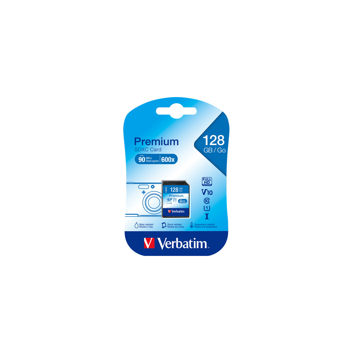 SDXC-Card 128GB, Premium, Class 10, U1, UHS-I