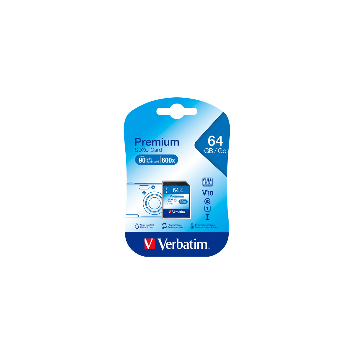 SDXC-Card 64GB, Premium, Class 10, U1, UHS-I