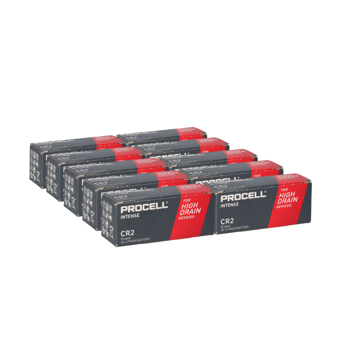 100x Procell Intense CR2 Lithium Batterie 3V 920mAh – Profi/Industrie