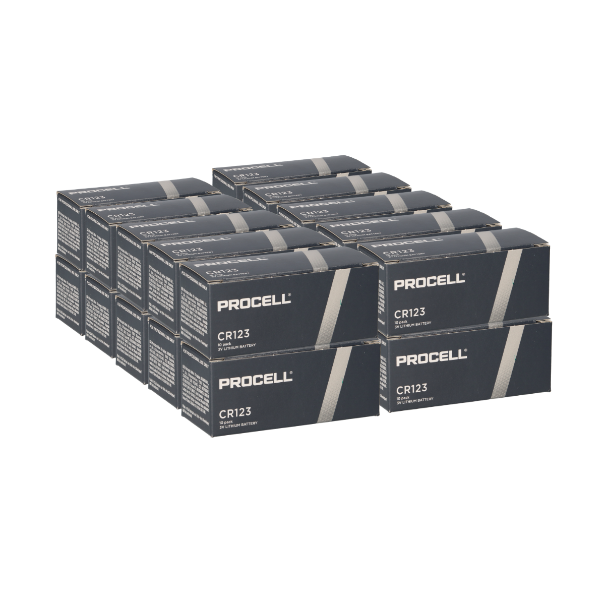 200x Procell CR123A Lithium Batterie 3V 1550 mAh – Industrie