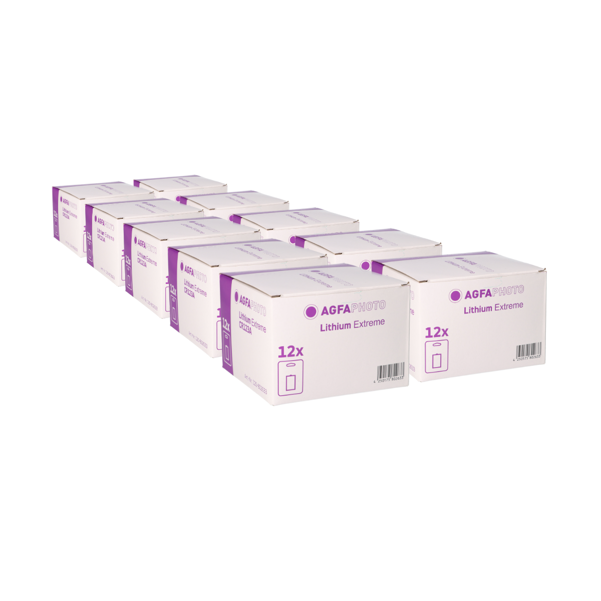 120x AGFAPHOTO CR123A Lithium Batterie 3V 1300 mAh – Blister – Blisterware