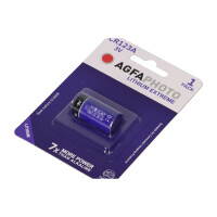 120x AGFAPHOTO CR123A Lithium Batterie 3V 1300 mAh – B