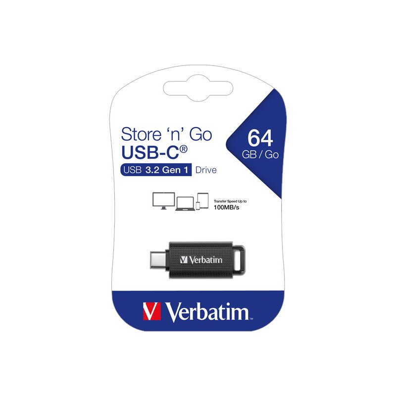 Verbatim USB 3.2 Stick 64GB, Retractable