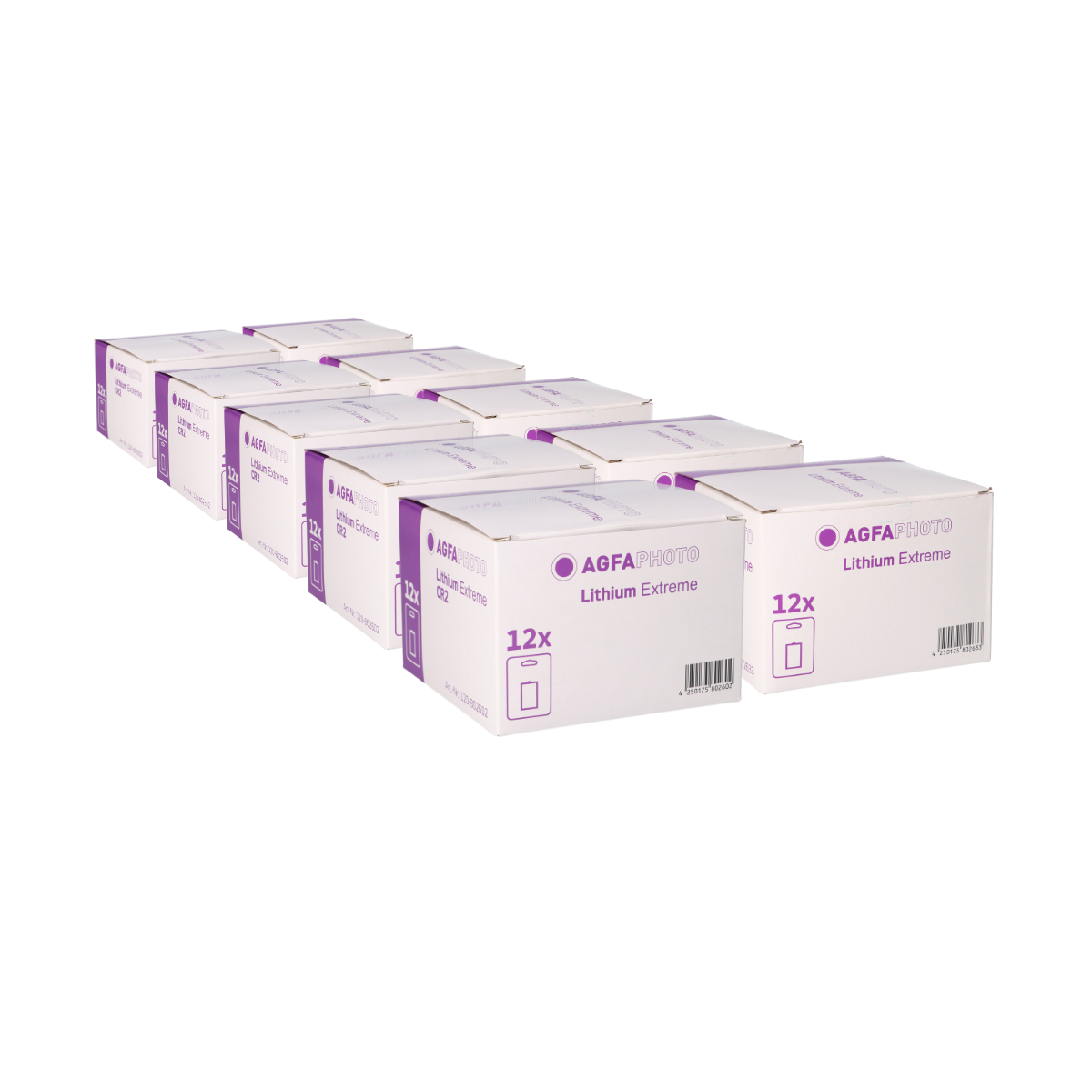 120x AGFAPHOTO CR2 Lithium Batterie 3V 750mAh – 120x 1er Blister