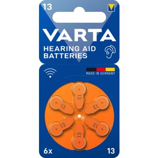 Varta Hearing Aid Batterie 13 PR48 Hörgerätebatterie