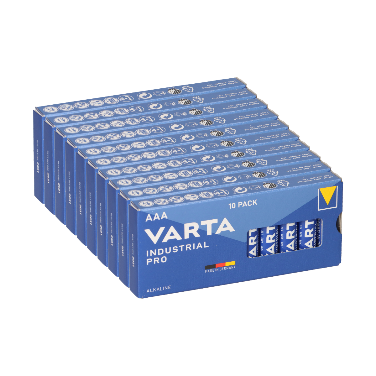 Varta 4003 Industrial Micro Batterie AAA 100 Stück