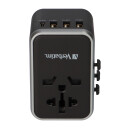 Ladeadapter, Universal Travel, UTA-04, schwarz