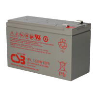 CSB HRL1234W High-Rate Long-Life AGM Bleiakku 12V 8,5Ah 34 W
