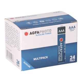 AGFAPHOTO Batterie Alkaline Micro AAA LR03 1.5V 24 Stück