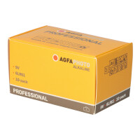 10x AGFAPHOTO Professional Alkaline 6LR61 9V Block Batterie 