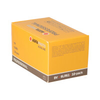 10x AGFAPHOTO Professional Alkaline 6LR61 9V Block Batterie 