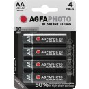 AGFAPHOTO Batterie Alkaline Ultra AA 1.5V 4er Blister