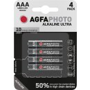 AGFAPHOTO Batterie Alkaline Ultra AAA 1.5V 4er Blister