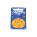 60x Varta Hearing Aid Batterie 10 PR70 Hörgerätebatterie