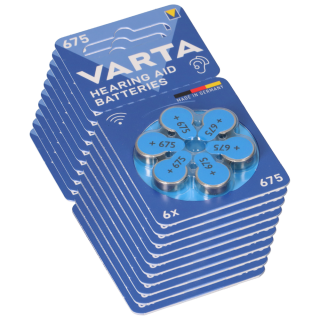 10x Varta Hearing Aid Batterie 675 PR44 Hörgerätebatterie