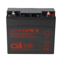 B-Ware CSB GP12200 AGM Bleiakku 12V 20Ah M5-Innengewinde 3