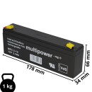 B-Ware Multipower Blei-Akku MP2,3-12 Pb 12V 2,3Ah VdS...